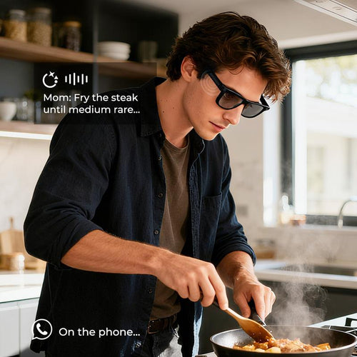 AI Smart Glasses with Camera & Audio