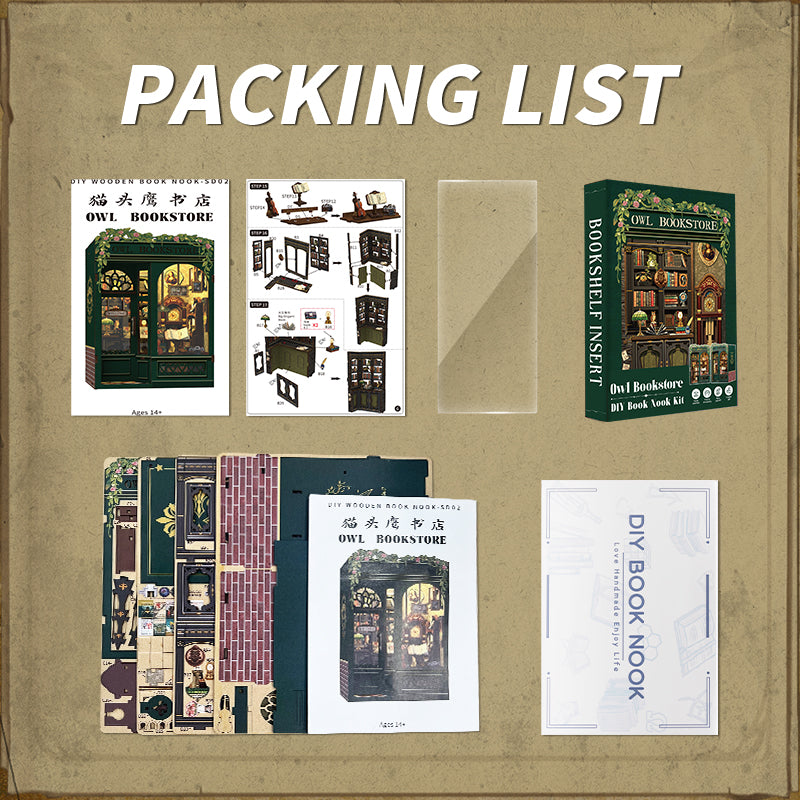 Book Nook Kit - DIY Miniature House Kit for Adults