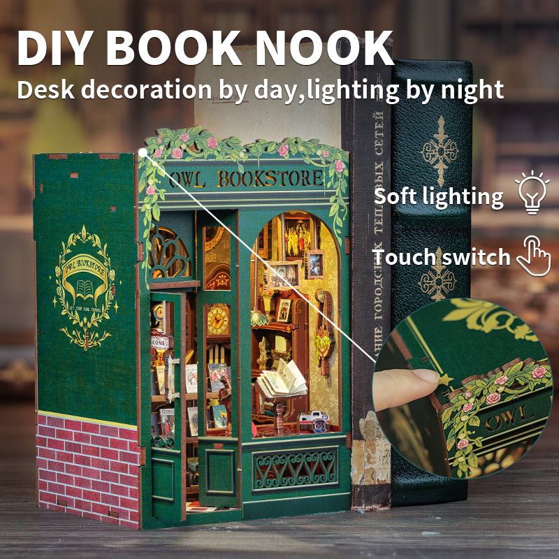 Book Nook Kit - DIY Miniature House Kit for Adults