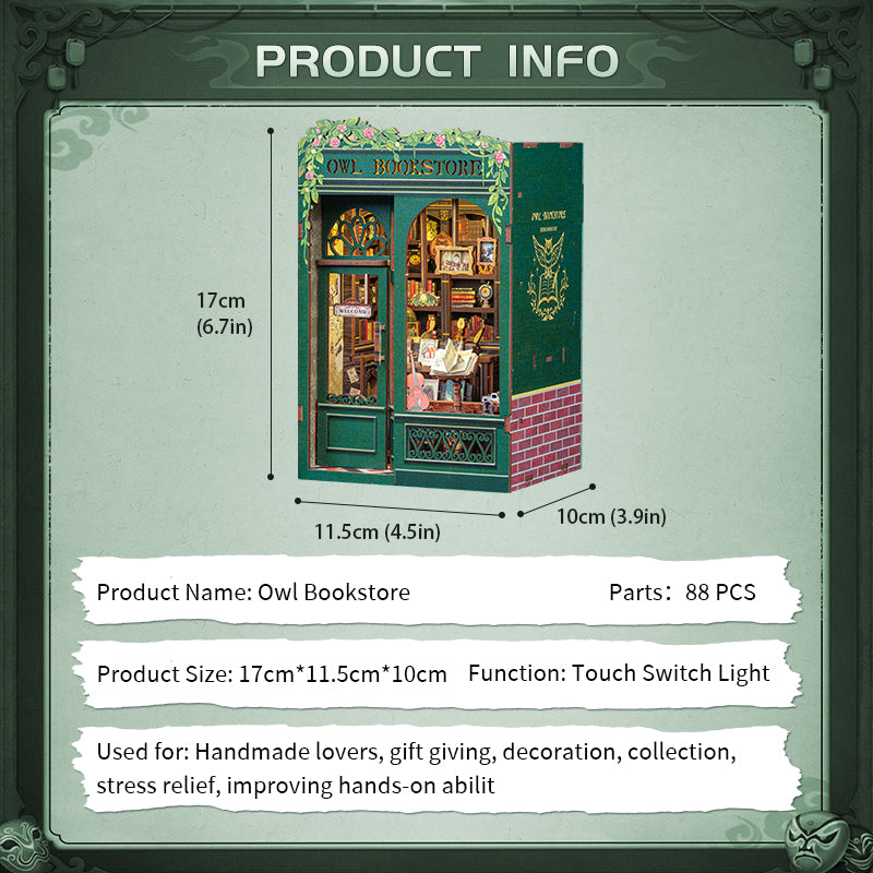 Book Nook Kit - DIY Miniature House Kit for Adults