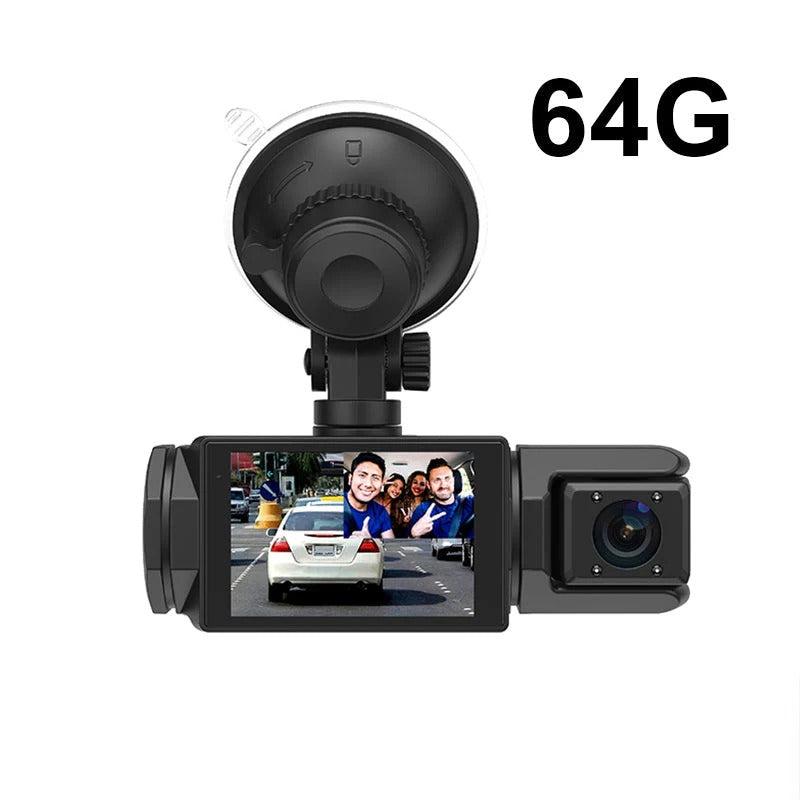 1080P HD Front & Rear Dash Cam with Reverse Camera – Drive Safer Every Day