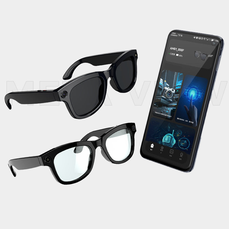 AI Smart Glasses with Camera & Audio